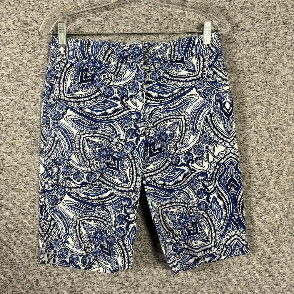 Talbots Women's Size 4 Cotton Blend Printed Bermuda Shorts